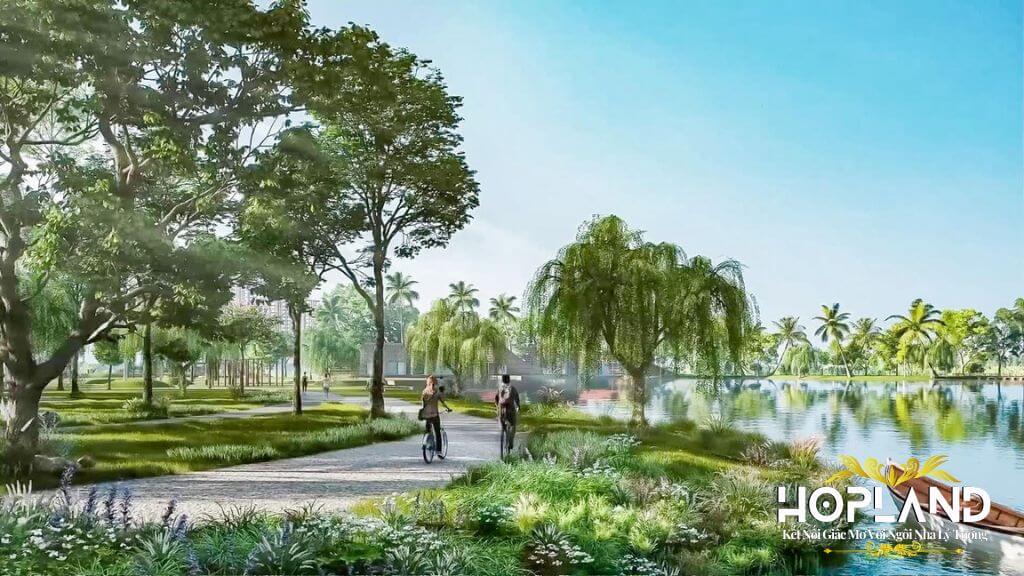 Việt Hưng không gian sông xanh hiện đại lý tưởng xung quanh căn hộ chung cư 